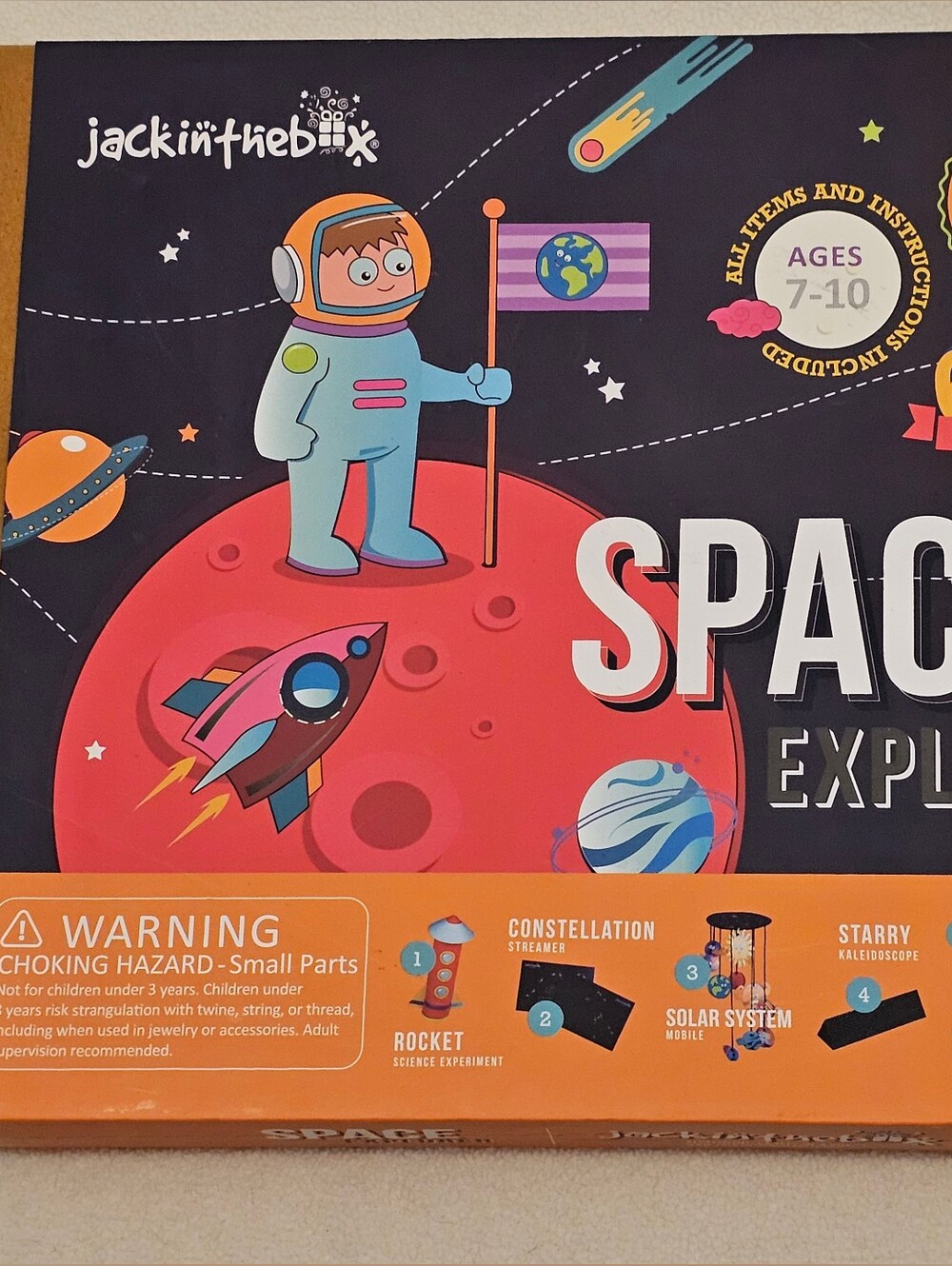 NEW/SEALED Jack in The Box 6-in-1 Space Explorer DIY Kids 7-10 CRAFT BOX